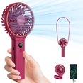 thumbnail image 1 of Ventilador portátil SWEETFULL de 5000 mAh recargable con viento de 6 velocidades, 1 of 7
