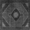 thumbnail image 1 of Ahgly Company Indoor Square Medallion Gray Traditional Area Rugs, 3' Square, 1 of 1