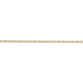 thumbnail image 3 of Real 14kt Yellow Gold 1.35mm Carded Cable Rope Chain; 24 inch; for Adults and Teens, 3 of 6
