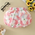thumbnail image 7 of Mercatoo Kids Girls Jogger Active Shorts Summer Casual Cotton Floral Pants for 2 to 7 Year Toddler Baby Girls 𝐁loomers, 7 of 7