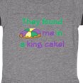 thumbnail image 3 of Inktastic They Found Me in a King Cake Boys or Girls Baby Bodysuit, 3 of 4