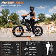 HiKeep 20 Fat Tire Electric Bike for Adults, 1500W Motor 3000W Peak, 52V 40Ah Removable Battery, UL2849 Certified Ebike, Full Suspension