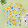 thumbnail image 4 of Rubber Duck Bubble Print T Shirts Basic T-Shirt Short Sleeve Ladies Tee Shirt Summer Graphic Clothing, 4 of 6