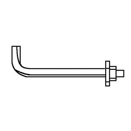 

Anchor Bolt - 0.5 x 6 in. Plain - Pack of 50