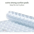 thumbnail image 2 of Tranquil Beauty Extra Long Non-Slip Bath Mat With Suction Cups, Clear, 100 cm x 40 cm, 2 of 7