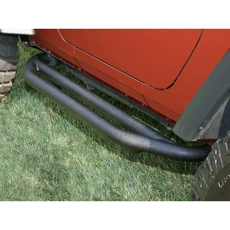 Rugged Ridge by RealTruck RRC Side Armor Guard Kit for Wrangler JK | Textured Black | 11504.21 | Compatible with 2007-2018 Jeep Wrangler JK