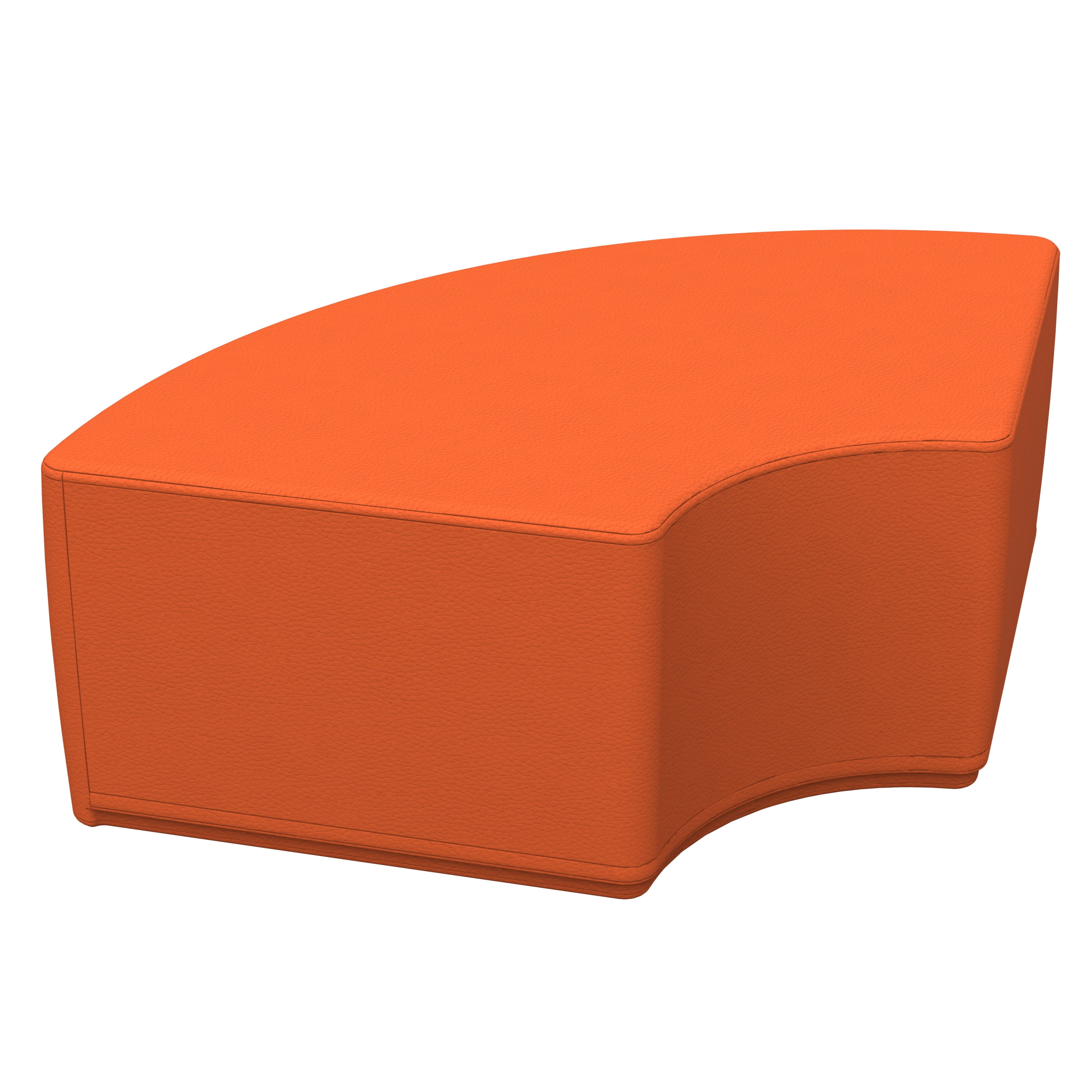 SoftZone® Quarter Circle Ottoman Junior - Orange - Walmart.com