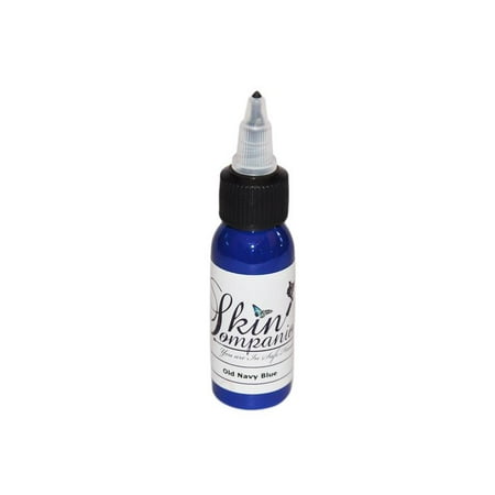 Skin Companion Old Navy Blue Tattoo Ink - 1 Oz (Best Tattoo Ink For Dark Skin)