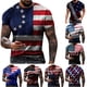 thumbnail image 5 of Camiseta qucoqpe con la bandera estadounidense para hombre, camisetas patrióticas vintage, camiseta hipster de manga corta del 4 de julio en liquidación, 5 of 5