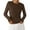 Brown, variant on PRETTYGARDEN Womens Long Sleeve Shirts Ribbed Knit Slim Fitted Basic Tee Casual Going Out Tops Underscrubs Fall Clothing