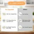 thumbnail image 4 of Neasyth 2Pack Divided Rotating Serving Tray with Lid & Handle for Fruits Snacks Veggie Charcuterie, Snackle Box Container, 4 of 8