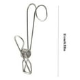 thumbnail image 3 of Zuioae Clearance 4Pcs 11Cm Stainless Steel Clips Socks Hanger Heavy Duty Clips 11Cm Hook Clips, 4Pcs 11Cm Hook Stainless Steel Clip Drying Hanger Hook Heavy Duty Clip Wire Clothespins Laundry Chip, 3 of 7