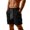Black, variant on OSOLU Solid Color Men's Cozy Corduroy Shorts Comfortable Elastic Summer Daily Wear Lightweight Breathable Loose Fit Fashion Trendy Outfit Everyday Comfort Versatile Bottoms