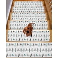thumbnail image 2 of Stair Treads for Wooden Steps,Teal Grey Plaid Polka Dots Birds Peel and Stick Stair Treads with Adhesive,Turquoise Spring Floral Non Slip Indoor Stairs Runner Rugs Mats for Elders Dogs 8"x30" 4PCS, 2 of 7