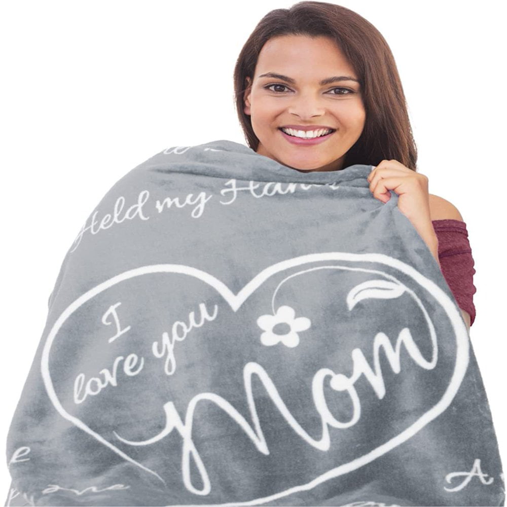 EIMELI Gifts for Mom Blanket I Love You Mom Gifts from Daughter or Son for Mother Mom Birthday Gifts for Mom Unique Best Mom Ever Gifts Happy Birthday Mom Gift Ideas Throw