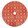 thumbnail image 2 of vidaXL Christmas Tree Skirt Red 100% polyester fabric Large Foldable, 2 of 7