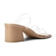 thumbnail image 4 of Sandalia DREAM PAIRS SDHS2370W con tiras nude y transparentes, tacón de 5.5 cm, 4 of 5