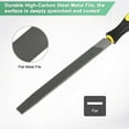 thumbnail image 2 of Uxcell 2-Pack Flat Metal File 12 Inch, High Carbon Steel File Hand W Handle, 2 of 6