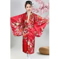 thumbnail image 3 of Hienoo Japanese Traditional Dress Kimono Robe for Kids Girls Yukata Dress Up, Red, 3 of 3