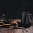 thumbnail image 3 of 1L Electric Gooseneck Kettle Teapot with Stainless Steel Inner Liner and Cover, Hot Water Boiler Heater Black EU Plug, 3 of 5