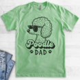 thumbnail image 2 of Poodle Dad T-shirt, Unisex Men's Shirt, Standard Poodle Owner, Best Dog Dad Gift, Heather Apple Green, Medium, 2 of 6