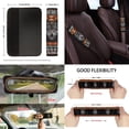thumbnail image 3 of Yuyamidu Aztec Wolf Car Seat Covers Full Set with Steering Wheel Cover Seat Belt Cover Trash Bag Rearview Mirror Cover Keyrings Lipstick Holder 13 Pack Fit for Most Vehicles Decor, 3 of 5