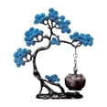 thumbnail image 4 of Quemador de incienso colgante con forma de pino, diseño vintage decorativo. Azul, 4 of 9
