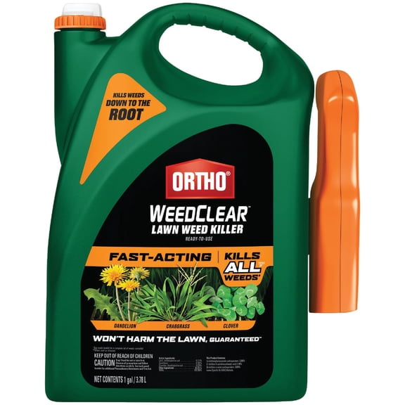 Ortho WeedClear Lawn Weed Killer Ready to Use - Kills Weeds to the Root - 1 gal