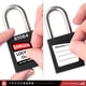 thumbnail image 4 of Juego de candados Lockout Tagout TRADESAFE, 10 candados negros con llave, 4 of 9