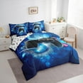 thumbnail image 3 of Castle Fairy Teens Adults Black Boys Game Gamepads Bedding Comforter Set 7-Piece,Kids Game Controller Video Game King Bedding Sets,Abstract Geometric Ultra Soft Bed Sheets,Microfiber Bedroom Decor, 3 of 8