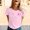 Light Pink, variant on Graphic Tees for Women T-Shirts Graphic Casual Short Sleeve Top for Everyday Wear Summer Ready Relaxed Fit Tee for Women White L