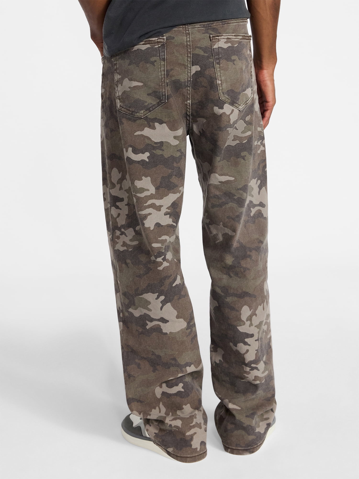 No Boundaries Baggy Fit Jeans, Tonal Camo, Men's 28x30-40x32