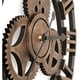 thumbnail image 5 of Reloj de pared silencioso de madera estilo industrial-40cm Roma dorado Ormromra WL-00501-1, 5 of 5