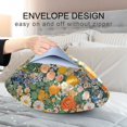 thumbnail image 4 of Yayeee Pillowcase Standard Size Set of 2 Satin Wrinkle Resistant Pillow Case, Beige Floral Garden, 4 of 8