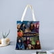 thumbnail image 2 of Descendants Bolso de tela con estampado de lienzo para mujer, bolsa de compras reutilizable y estética, con cremallera interior, regalo para mujer,40*45cm., 2 of 6