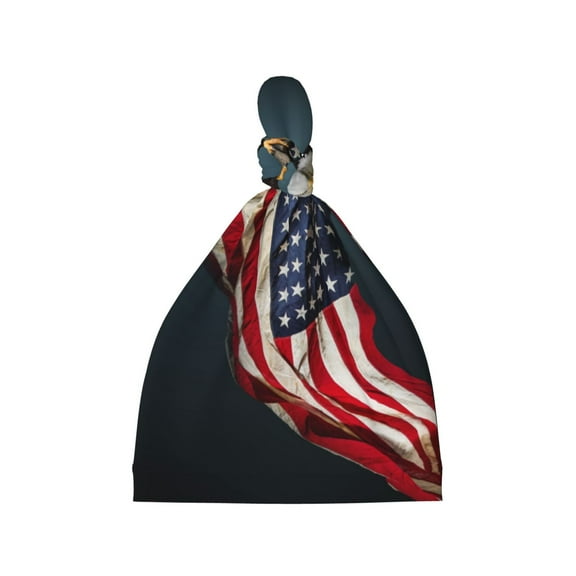 Rocae American Flag for Baby Hats 0-6 Months Beanies for Babies