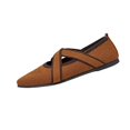 thumbnail image 2 of Willtoo Women's Flats Shoes Mary Jane Ballet Flats Round Toe Knit Comfortable Casual Ballerina Dressy Office Walking Shoes with Cross Straps, 2 of 7