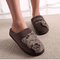 thumbnail image 3 of Pantuflas de algodón de invierno Calor de felpa Zapatillas suaves Zapatillas antideslizantes acogedoras para el hogar con dibujos animados para hombres y mujeres (Tamaño: 41-42)29cm oso de fresa zapato, 3 of 3