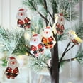 thumbnail image 2 of Vikakiooze Christmas light string Painted wrought iron Christmas snowman old man light stri Christmas Decorations, 2 of 7