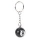 thumbnail image 5 of 6 x de Bola de Billar Anillo de Llave Felicidad Numero 8, 5 of 7