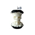 thumbnail image 2 of Kiddiway Halloween Scented Skull Apple Candle - Perfect for Halloween Decorations, Party Favors, Skull Decor, and Unique Present for Spooky Season Fans,Black, 2 of 6