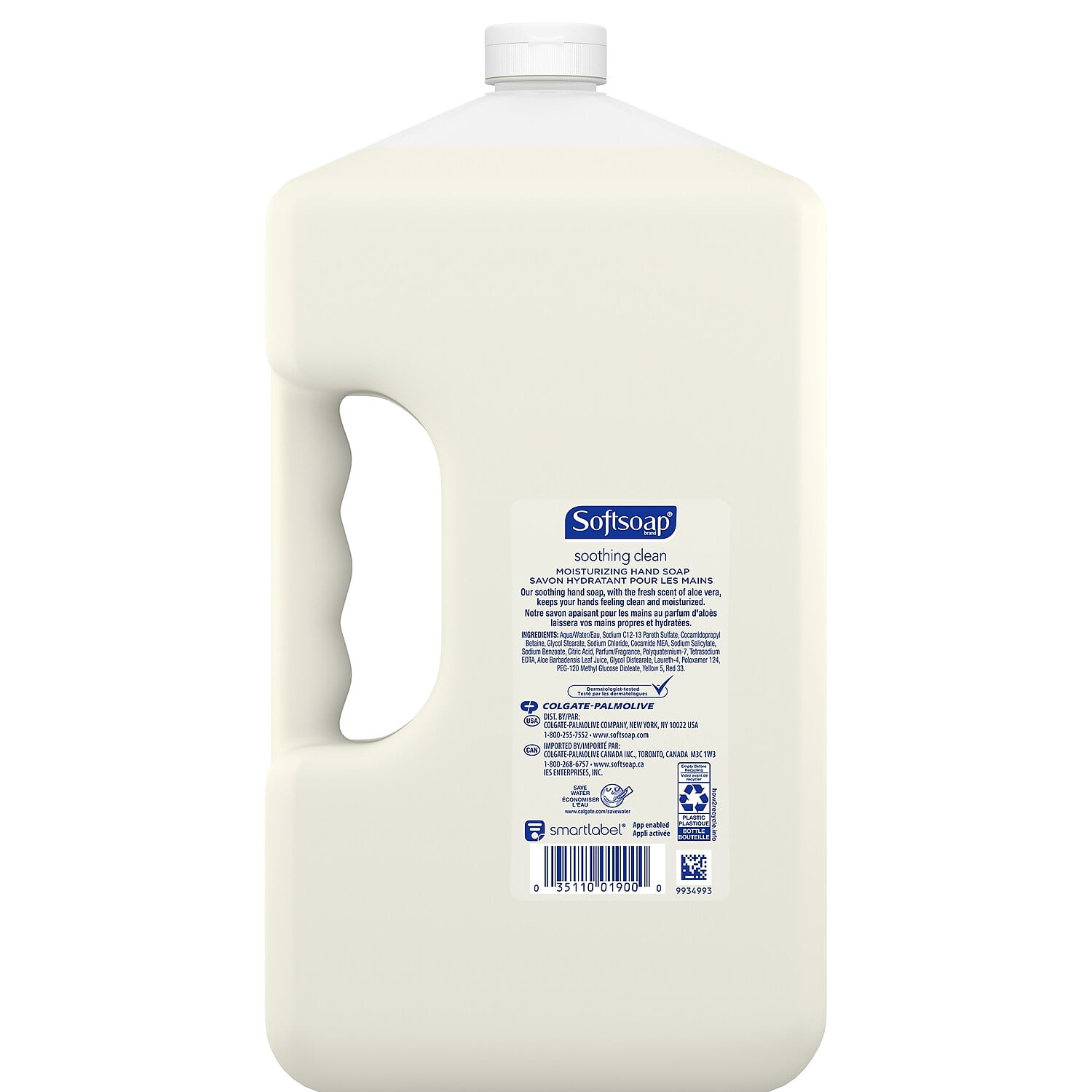 1 gal. Refill Bottle Liquid Hand Soap Refill with Aloe - Aloe Vera Fresh Scent