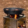 thumbnail image 2 of Cast Iron SKillet Frying Pan with Double Grease Pour Spouts for Gases Induction Cooker Pancake, 2 of 8