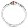 thumbnail image 3 of High polished (no plating) Stainless Steel Ring with AAA Grade CZ in Orange for Women Style DA235, 3 of 5