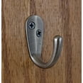 thumbnail image 3 of GlideRite 1-3/4 in. Classic Small Single Wall Coat Hooks, Satin Pewter, Pack of 5, 3 of 3