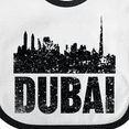 thumbnail image 4 of Inktastic Dubai City Skyline with Grunge Boys or Girls Baby Bib, 4 of 4