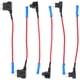 thumbnail image 1 of FELTECHELECTR Surtido de 6 tomas de fusibles para circuito automotriz, portafusibles para coche, adaptador de toma de fusibles, 1 of 4
