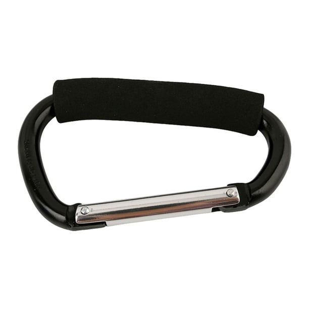 Soidarity Gancho en forma de D, accesorios profesionales de bloqueo firme, herramienta de espeleología para exteriores, Clip de fijación, Escalada Negro