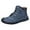 Blue, variant on Mens Outdoor Sport Barefoot Walking Hiking Fashion Sneakers Anti Slip Protective Toe Stitching Leather Combat Boots Ankle Booties Casual Shoes