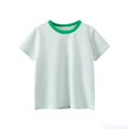 thumbnail image 2 of Fozruso Boys Striped Short Sleeve T Shirts Kids Stretchy Crewneck Tops for Boys School and Play, 2 of 4